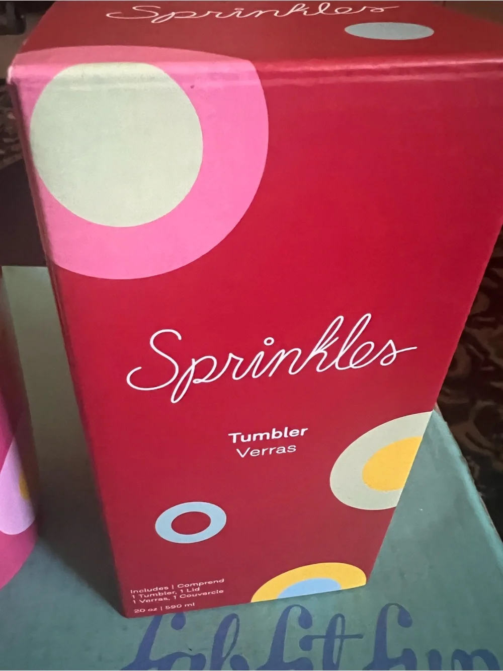 Hot Pink Party Tumbler with Polka Dot Accents